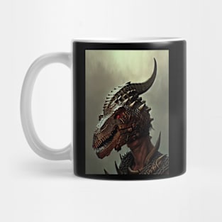 Painting Dinosaur Mask Mug